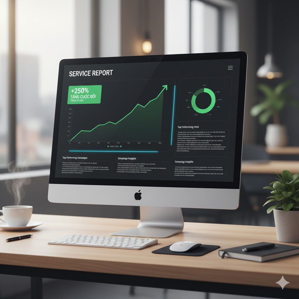 Dịch vụ – tăng 250% cuộc gọi